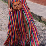 Fiamma | Gonna lunga a righe estiva casual