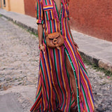 Fiamma | Gonna lunga a righe estiva casual