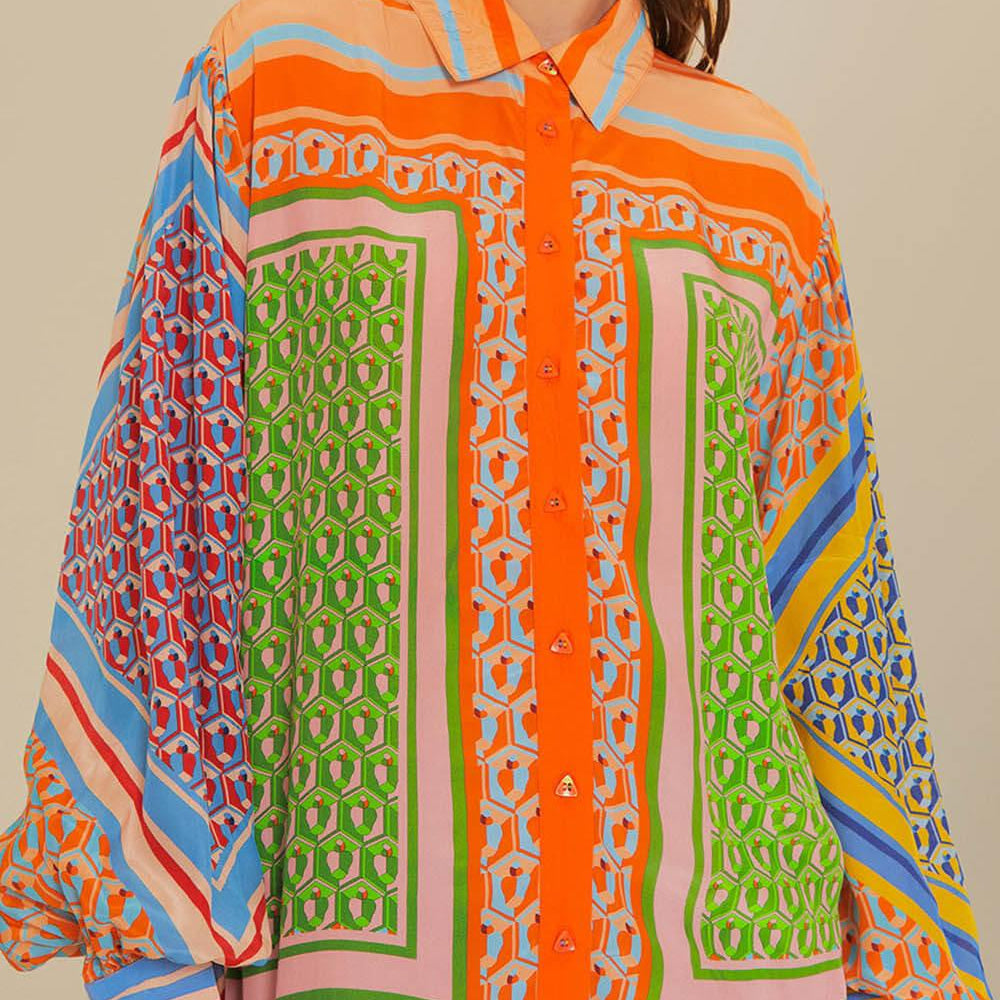 Annalisa | Blusa unica colorata dal look tropicale