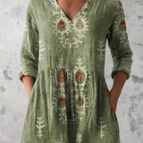 Federica | Blusa lunga con scollo a V