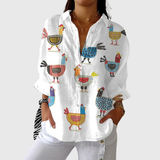 Sabina | Blusa leggera colorata con stampa