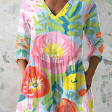 Enrichetta | Blusa lunga con scollo a V