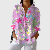 Riccarda | Blusa leggera colorata con stampa
