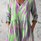 Guglielmina | Blusa lunga con scollo a V