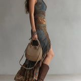 Lina | Abito lungo a fiori vintage