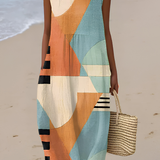 Annabella | Abito midi geometrico