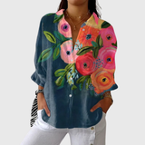 Elisabetta | Blusa leggera colorata con stampa