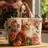 Borsa gatti rossi con rose
