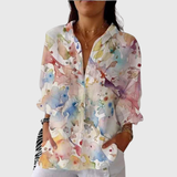 Michela | Blusa leggera colorata con stampa