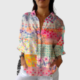Ramona | Blusa leggera colorata con stampa