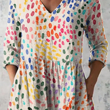 Ivonne | Blusa lunga con scollo a V