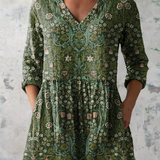 Leonora | Blusa lunga con scollo a V