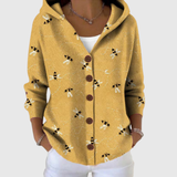 Elena | Cardigan in maglia comodo con cappuccio