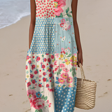 Uta | Abito midi patchwork