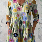 Elena | Blusa lunga con scollo a V