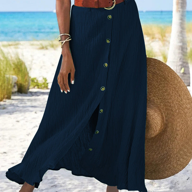 Maria | Gonna fluida con bottoni