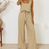 Elena | Set con top minimalista e pantaloni svasati
