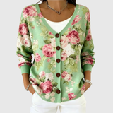 Rosa | Cardigan in maglia comodo con bottoni