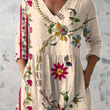 Regina | Blusa lunga con scollo a V
