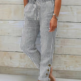 Maddalena | Pantaloni casual a righe