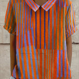 Emma-Paola | Blusa a righe geometriche