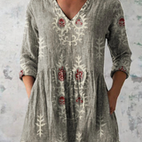 Federica | Blusa lunga con scollo a V