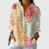 Tatiana | Blusa leggera colorata con stampa