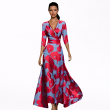 Edvige | Abito lungo elegante a fiori