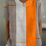 Emma-Rosa | Blusa a righe con design color block