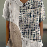 Solvia | Blusa con pois e linee astratte