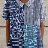 Gelsomina | Blusa con stampa patchwork