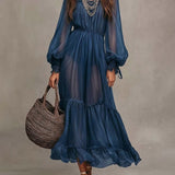 Ella | Abito midi elegante con scollo a V