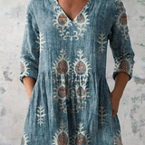 Federica | Blusa lunga con scollo a V