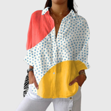 Mara | Blusa leggera colorata con stampa