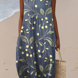 Claudia | Abito midi a fiori