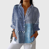 Margherita | Blusa leggera colorata con stampa