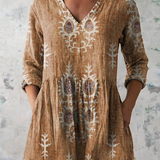 Federica | Blusa lunga con scollo a V