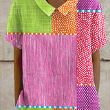 Mia-Carlotta | Blusa patchwork colorata