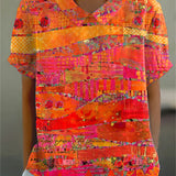 Zoe | Blusa con stampa astratta