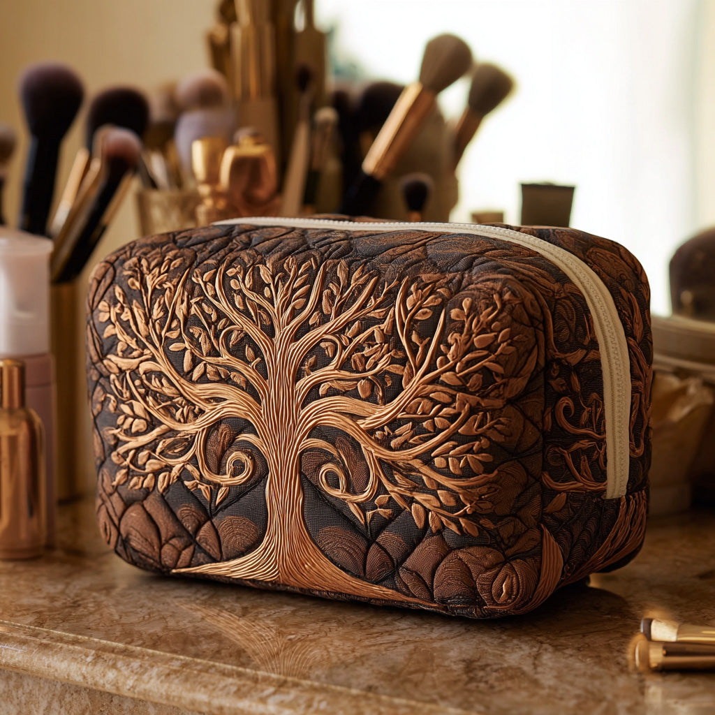 Beauty case trapuntato con albero degli antenati NCU0DV7889