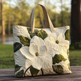 Borsa trapuntata elegante con motivo floreale