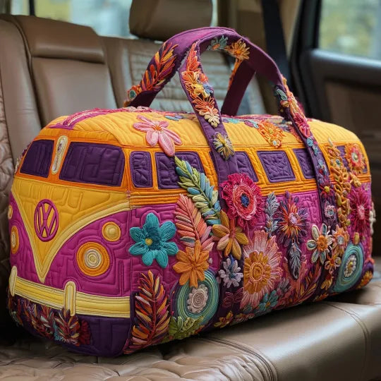 Borsa da viaggio trapuntata – Furgoncino hippie