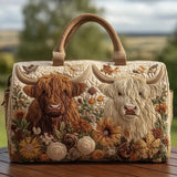 Borsa da viaggio trapuntata – Bovino delle Highlands scozzesi
