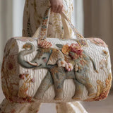 Borsa da viaggio trapuntata – Elefante