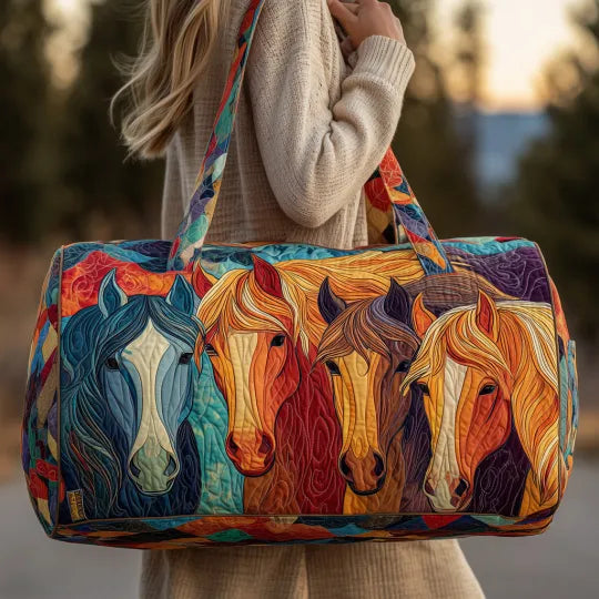 Borsa da viaggio trapuntata – Cavallo