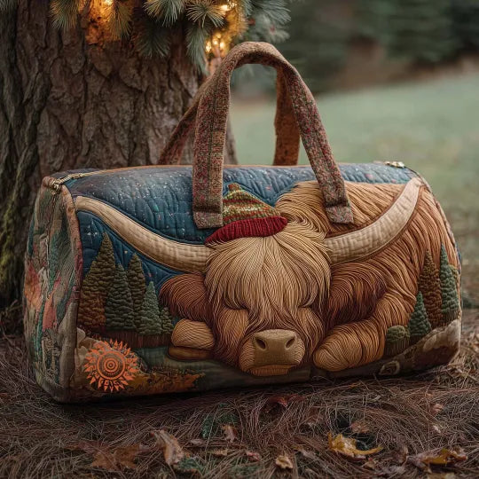 Borsa da viaggio trapuntata – Mucca della fattoria