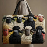 Borsa da viaggio trapuntata – Pecore eleganti