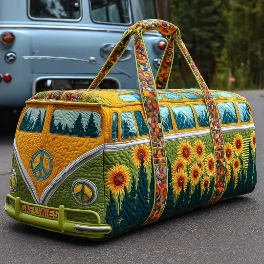 Borsa da viaggio trapuntata – Girasole hippie