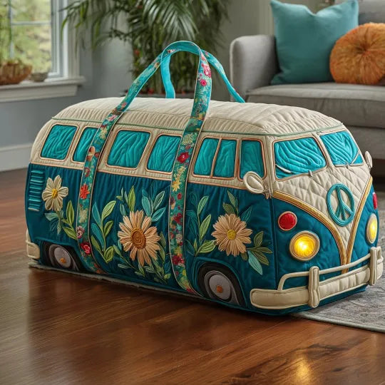Borsa da viaggio trapuntata – Furgoncino hippie