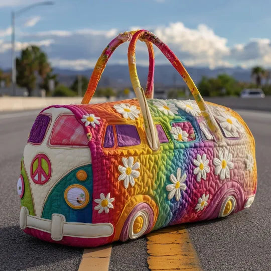 Borsa da viaggio trapuntata – Viaggio hippie